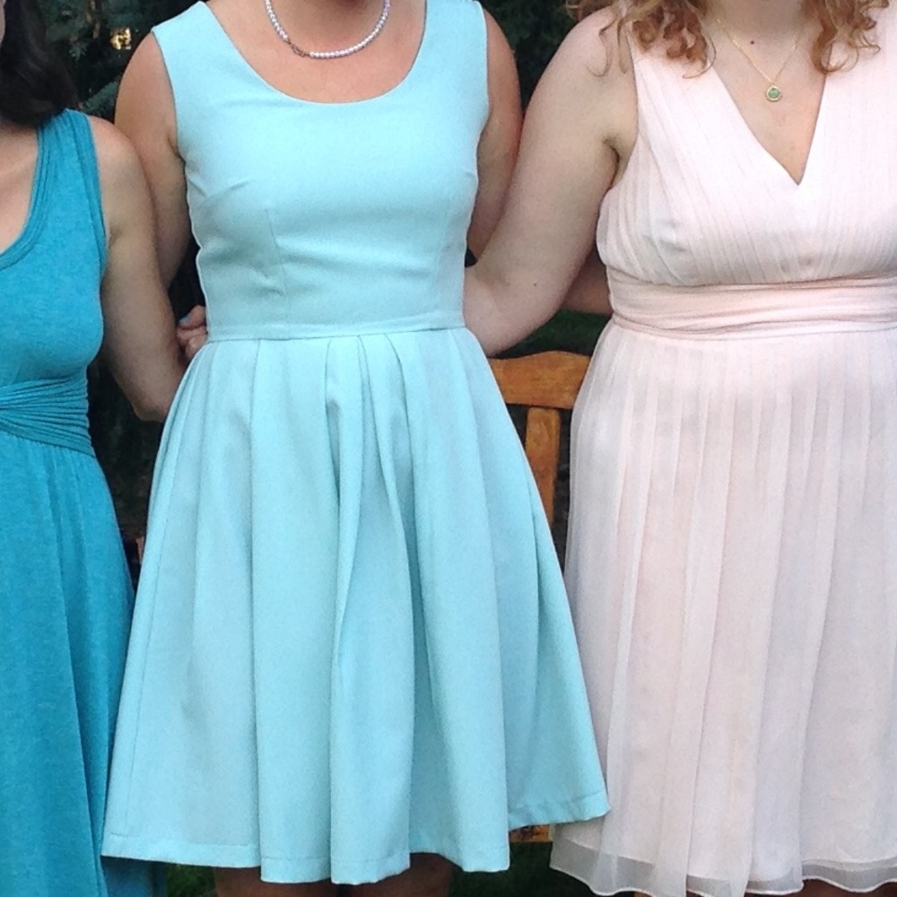 Friede-Mari Kellerman Vintage Light Blue Cocktail Dress